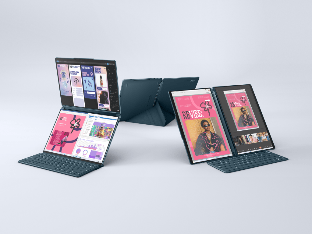 05 Yoga Book 9i 9 Tidal Teal Aio Landscape And Portrait Modes Front And Rear.png