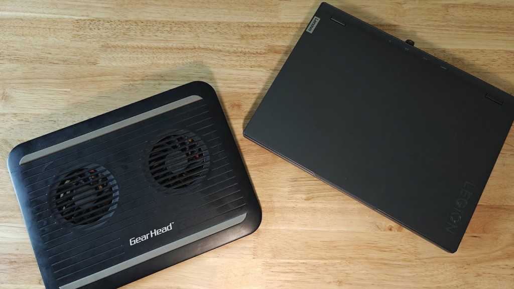 Gearhead Laptop Cooling Pad Next To Lenovo Legion Laptop.jpg