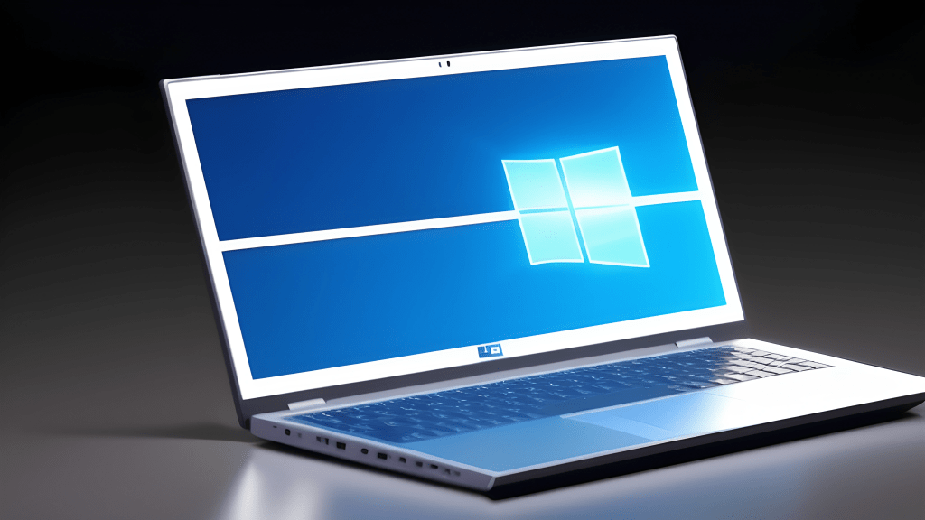 A Windows Laptop From The Year 2045 Powered By Artificial Intelligence In A Futuristic Setting.png